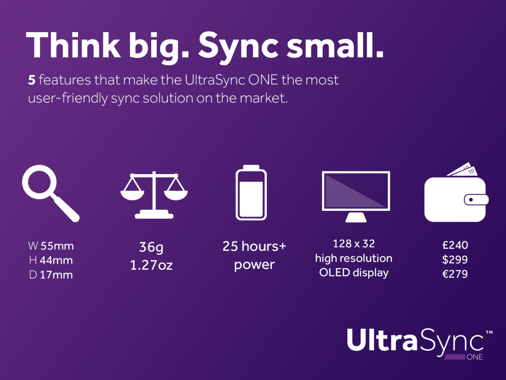 Why you should switch to the UltraSync ONE timecode generator