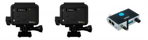 Two SyncBac PRO for GoPro HERO6 units and a Pulse base station