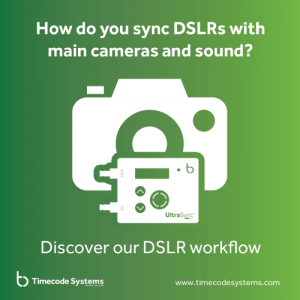 DSLR camera and UltraSync ONE sync workflow image