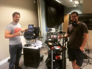 Simon Norman on set with timecode systems wave