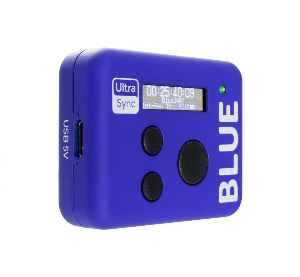 UltraSync BLUE timecode sync and pair recording devices over Bluetooth®